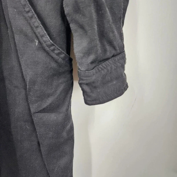 Whistles Long Sleeve Tie Waist Zip Front Jumpsuit in Black Size US 10 - Picture 5 of 15